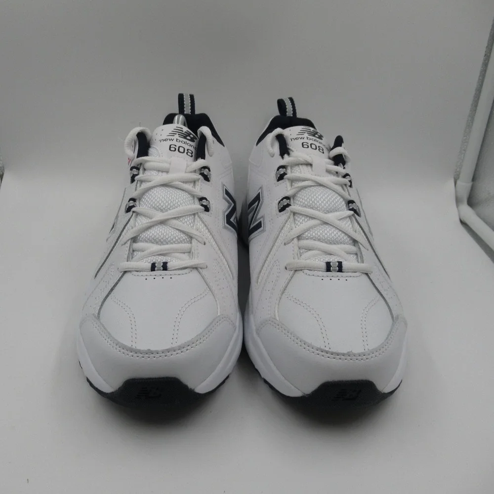 New Balance 608 Mens White Navy Cross Training Shoes MX608WN5 Size 10 2E Wide